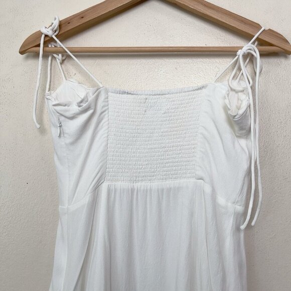 Aritzia Womens 6 Wilfred Sweetheart Bustier Mini White Dress - Picture 10 of 12